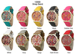 Load image into Gallery viewer, 6 Geneva Strap Band Watches
