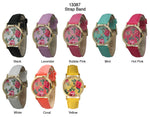 Load image into Gallery viewer, 6 Geneva Strap Band Watches
