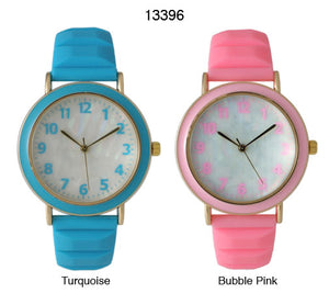 6 Geneva Silicone Band Watches