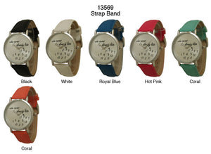 6 Geneva Strap Band Watches