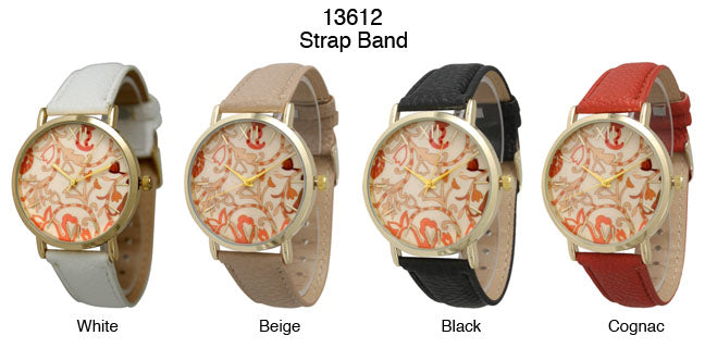 6 Geneva Strap Band Watches