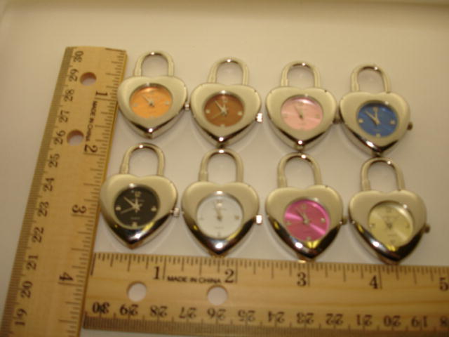 6 Heart shape lock Solid Bar Watch Faces