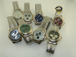 12 Silver Strectch band watches