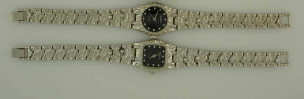 12 Silver Tone Nugget Watches