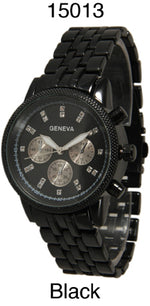 Load image into Gallery viewer, 6 Geneva Closed Band Watches w/Rhinestones
