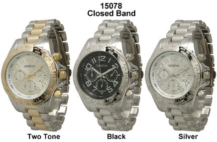 6 Geneva Closed Band Watches