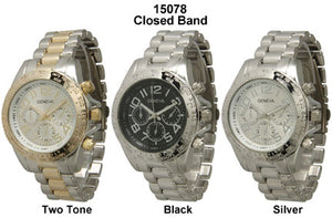 6 Geneva Closed Band Watches
