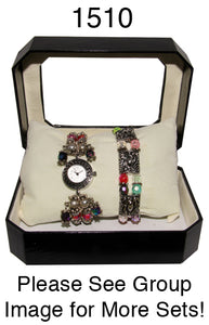 6 Beaded Watch and Bracelet sets-best value