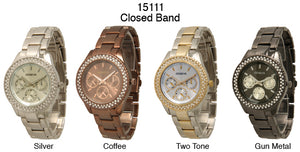 6 Geneva Closed Band Watches