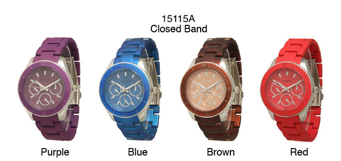 6 Geneva Closed Band Watches