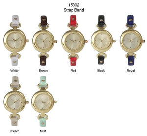 6 Geneva Strap Band Watches