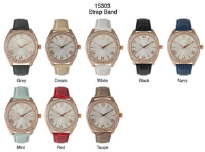 6 Geneva Strap Band Watches