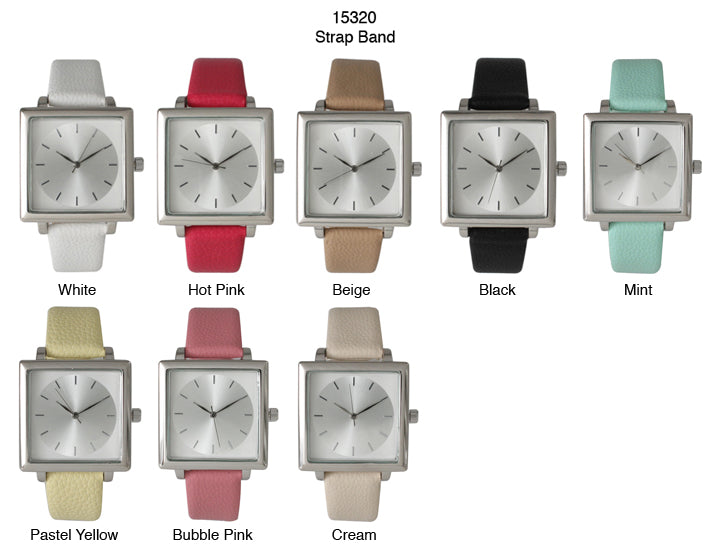 6 Geneva Strap Band Watches