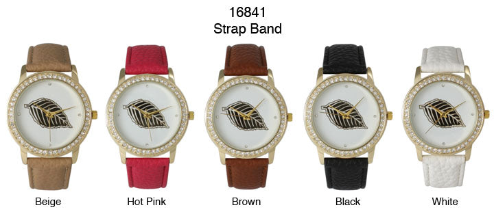 6 Geneva Strap Band Watches