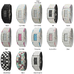 6 Women's Snap Band Watches