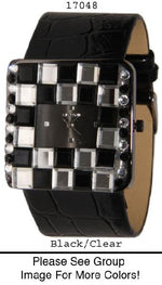 Load image into Gallery viewer, 6 Narmi leather strap watches w/ rhinestone
