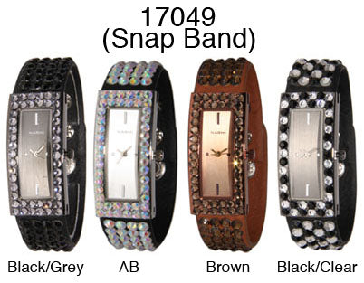 6 Women Snap Band Watches