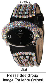 Load image into Gallery viewer, 6 Narmi leather strap watches w/ rhinestone
