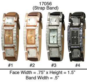 6 Geneva Strap Band Watches