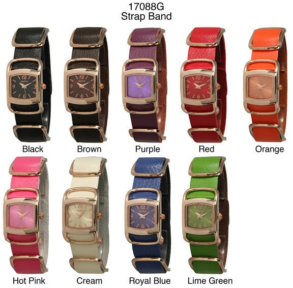 6 Geneva Strap Band Watches