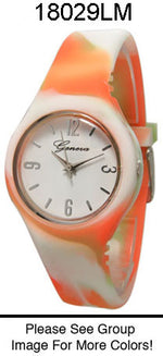 Load image into Gallery viewer, 6 Geneva Silicone Strap Band Watches
