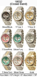 6 Geneva Women's Closed band Watches