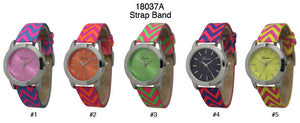 6 Geneva Strap Band Watches