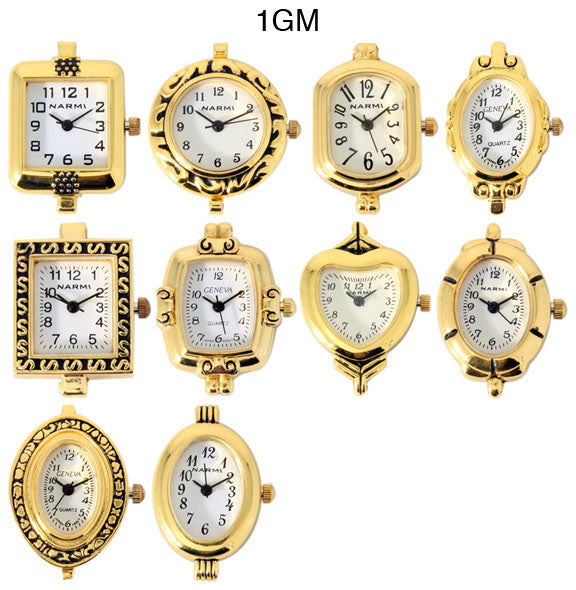 50 Gold Tone Beading Watch Faces