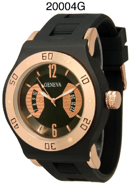 6 Geneva Silicone Band Watches