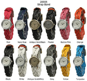 6 Geneva Strap Band Watches