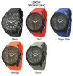 Load image into Gallery viewer, 6 Geneva Silicone Band Watches
