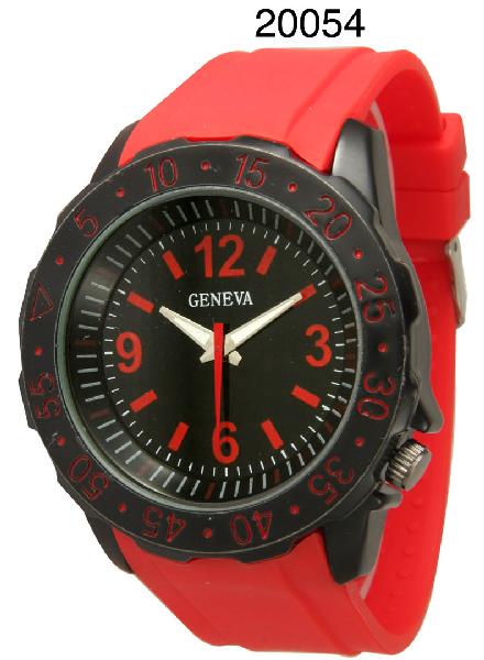 6 Geneva Silicone Band Watches