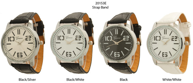 6 Geneva Strap Band Watches