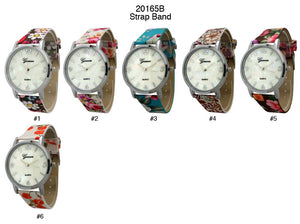 6 Geneva Strap Band Watches