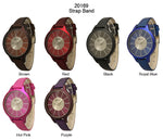 Load image into Gallery viewer, 6 Geneva Strap Band Watches
