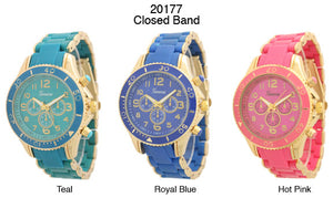 6 Geneva Closed Band Watches