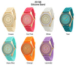 Load image into Gallery viewer, 6 Geneva Silicone Band Watches
