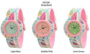 6 Geneva Silicone Band Watches