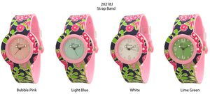 6 Geneva Silicone Band Watches