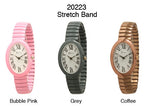 Load image into Gallery viewer, 6 Geneva Stretch Band Watches
