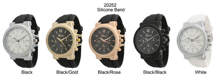 6 Geneva Strap Band Watches