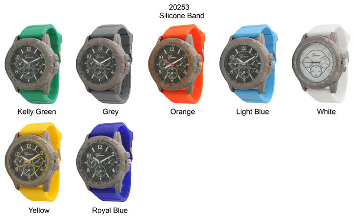 6 Geneva Strap Band Watches