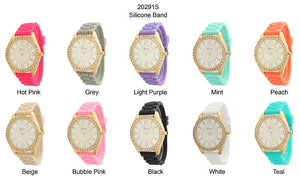 6 Geneva Strap Band Watches