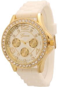 6 Geneva Strap Band Watches