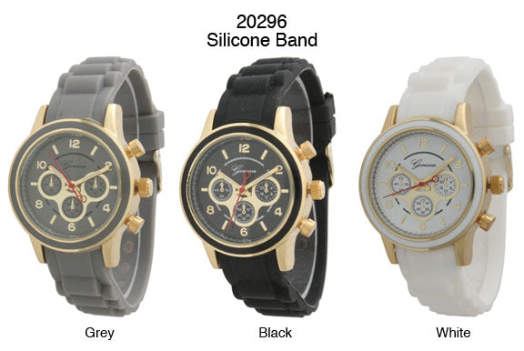 6 Ceramic Silicone Style Watches