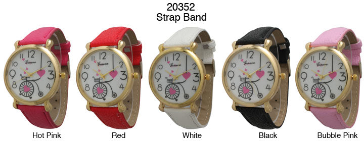 6 Geneva Strap Band Watches