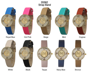 6 Geneva Strap Band Watches