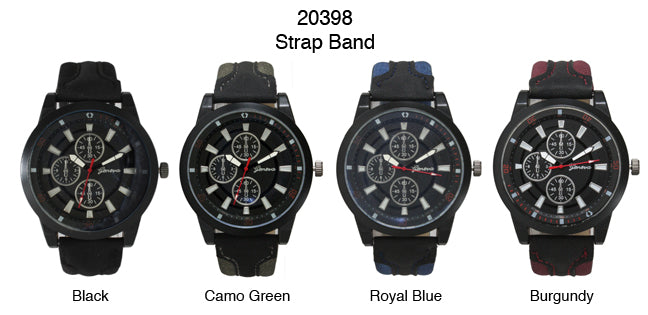 6 Geneva Strap Band Watches