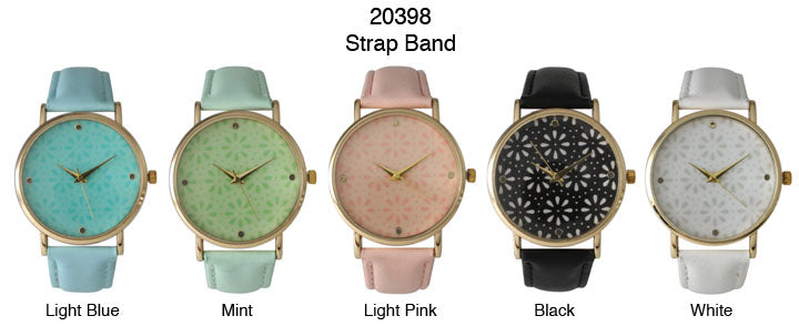 6 Geneva Strap Band Watches
