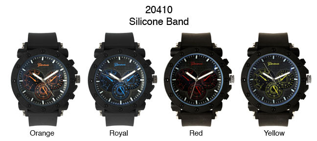 6 Geneva Strap Band Watches